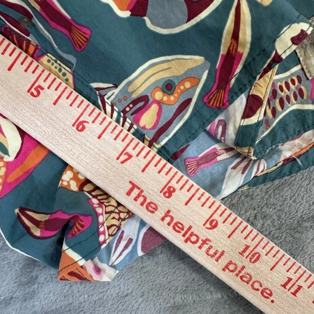 Patagonia Mens Boardshorts 38 Teal Green Tropical Fish Print Swim Trunks 7